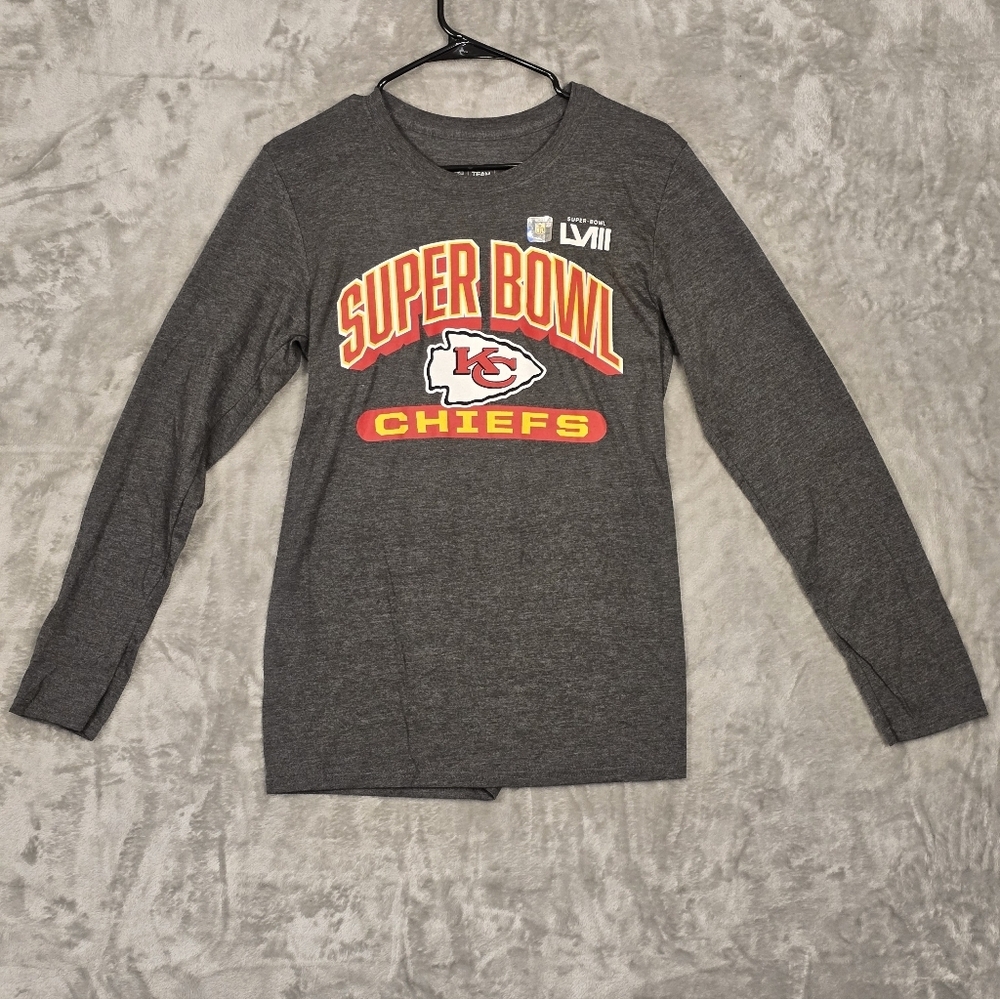 Super Bowl LVIII Chiefs Long Sleeve Tee - Dark Gray